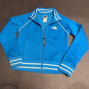The North Face Blue Zip-Up Jacket girls medium